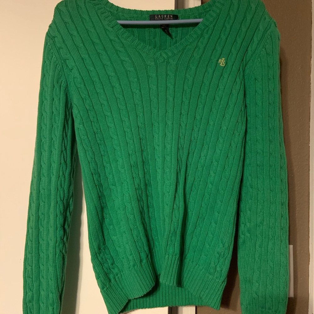 Ralph Lauren green knit sweater